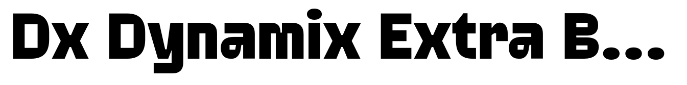 Dx Dynamix Extra Bold